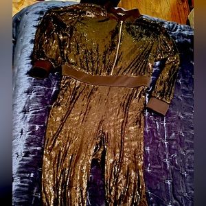 Venus Black Sequin jumpsuit